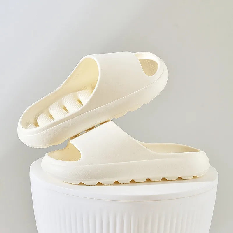 الرجال المنزل النعال منصة الجوف الوحيد الصنادل الجافة السريعة الصيف الحمام سوبر ضوء لينة المضادة للانزلاق النعال للنساء بانتوفلاس