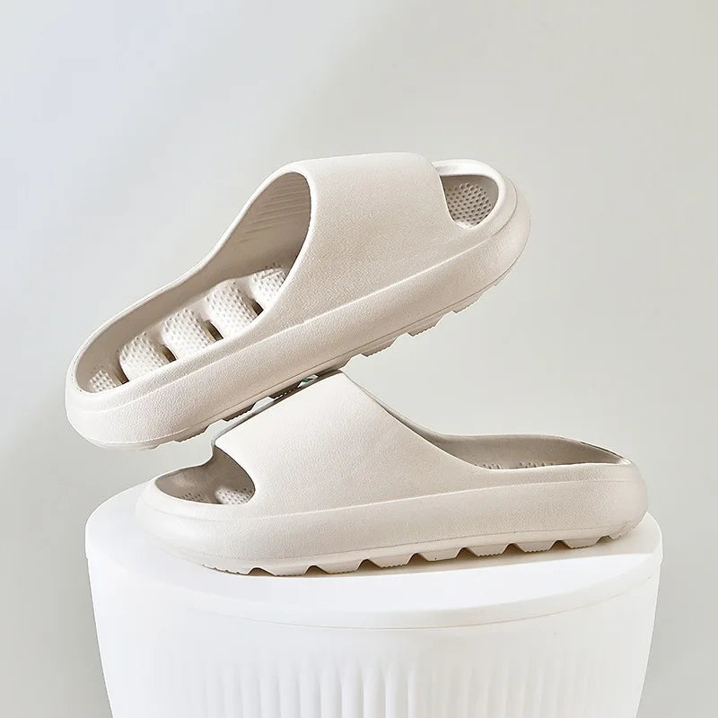 الرجال المنزل النعال منصة الجوف الوحيد الصنادل الجافة السريعة الصيف الحمام سوبر ضوء لينة المضادة للانزلاق النعال للنساء بانتوفلاس